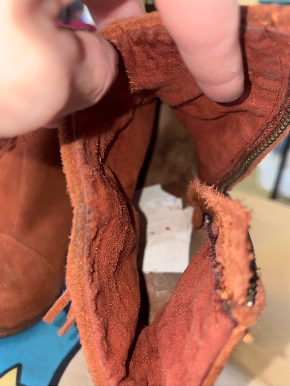 Toms Rust Suede Ankle Booties - Picture 12 of 16